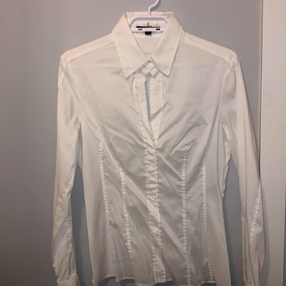BOSS - SLIM-FIT BLOUSE IN STRETCH COTTON - only worn twice - like new condition - Picture 1 of 5